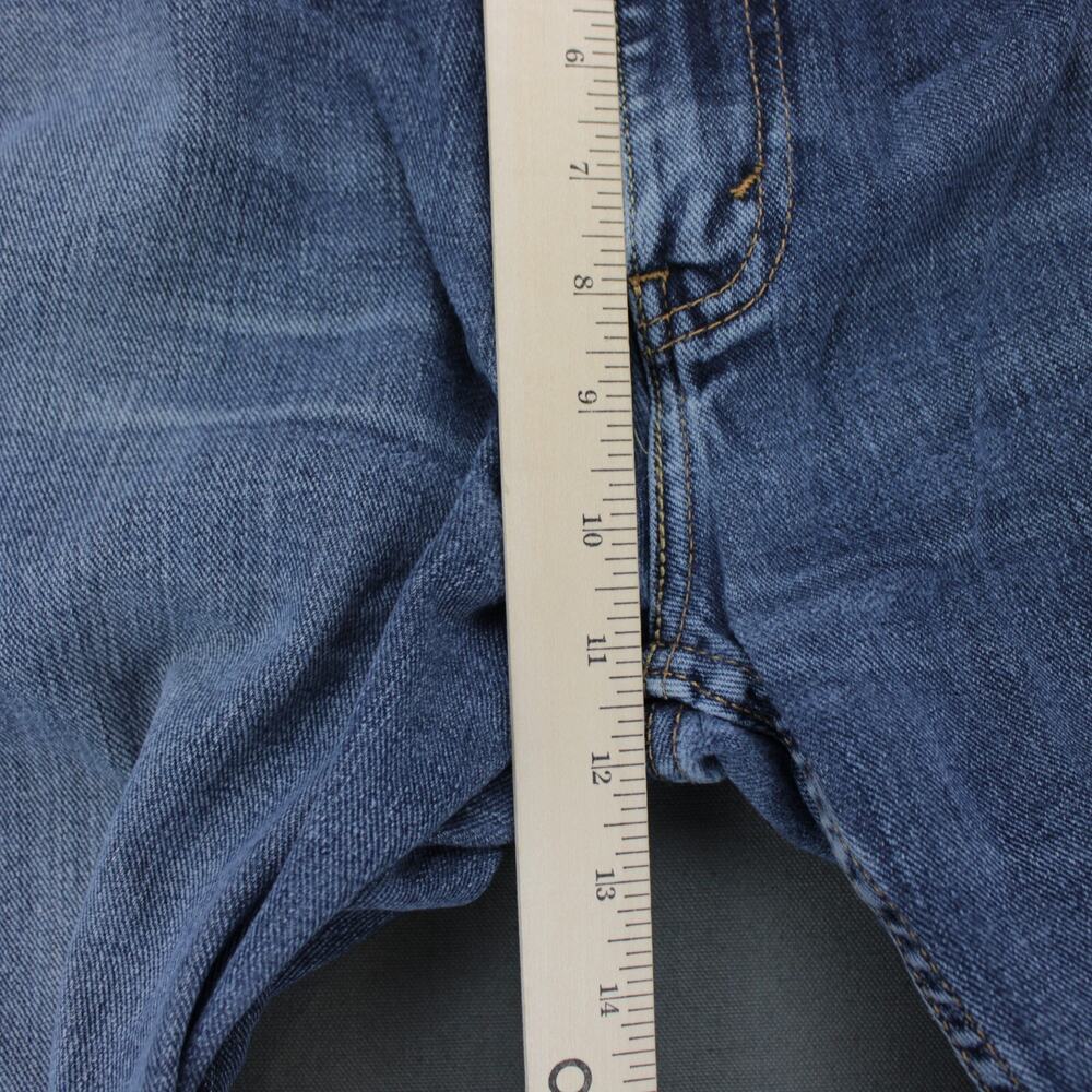 Levis 514 Jeans Distressed Straight Leg Mens 36x32 Blue - Picture 5 of 11
